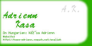 adrienn kasa business card